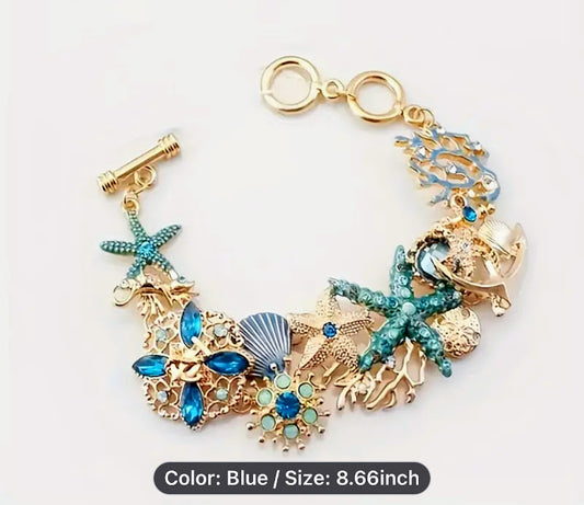 Ocean-themed Charm Bracelet