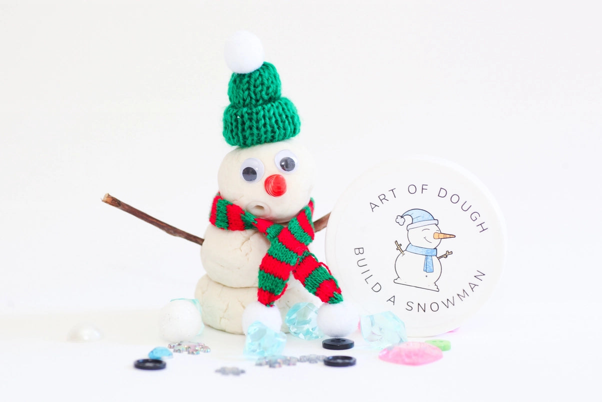 Snowman Sensory Dough Jar