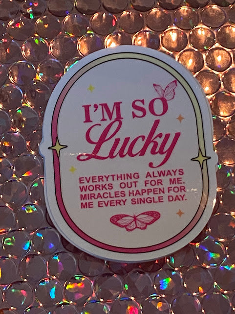 Sticker - I'm So Lucky